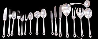 Mexican 232 Piece Sterling Silver Flatware Service
