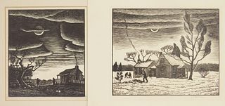 Julius J. Lankes (1884-1960) 2 wood engravings