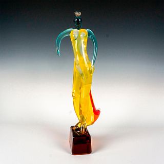 Murano Art Glass Sculpture, Bailadora Signed