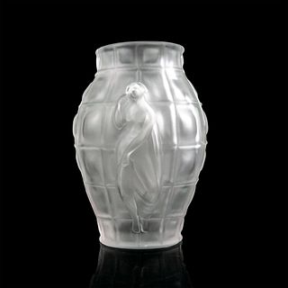 Inspired by Rene Lalique, Desna Crystal Vase, Desire