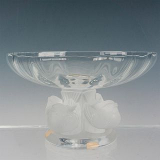 Lalique Crystal Footed Bowl, Nogent
