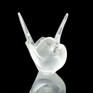 Lalique Crystal Sylvie Dove Vase