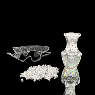 Swarovski Crystal Mini Vase with Loose Crystals