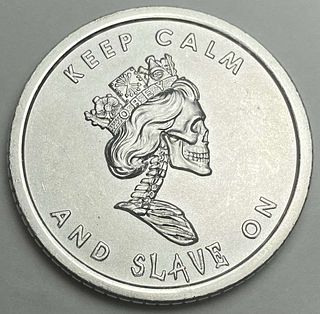 2013 Keep Calm And Slave On Silver Bullet / Silver Shield 1 ozt .999 Silver