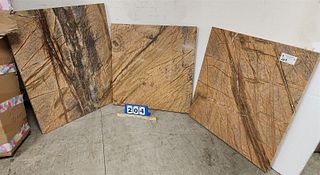 Lot 3 Slabs Of Marble 30" X 25" X 1" 26" X 25" X  1" And 25" Sq X  1"