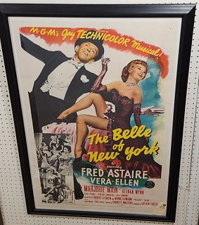 Framed Vintage Movie Poster "The Bells Of New York" 40 3/4" X 27 3/4"