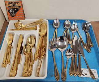 Tray 2 Stainless Flatware Sets