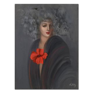 Victoria Montesinos, Original Oil Painting on Gallery Wrapped Canvas (30" x 40"), Hand Signed with Letter of Authenticity.