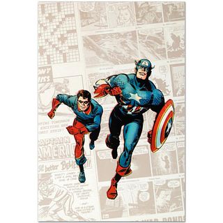 Marvel Comics "Captain America: The 1940s Newspaper Strip" Numbered Limited Edition Giclee on Canvas by Butch Guice with COA.