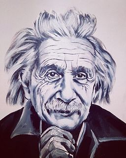 Sylvia Cohen- Original painting on canvas "Einstein"