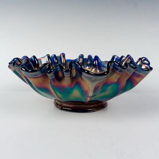 Mid Century Carnival Glass Bowl