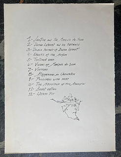 JOSE LUIS CUEVAS Original PENCIL SIGNED TAMARIND LITHOGRAPH 1965 CHARENTON SUITE