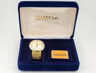 Omega 18k Yellow Gold Unisex Watch