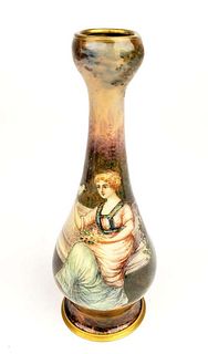 19th C. Viennese Enamel Vase