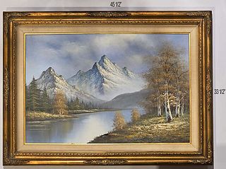 Oil On Canvas Landscape Painting Signed By K.Boulman