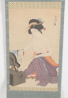 Four Japanese Scroll Paintings