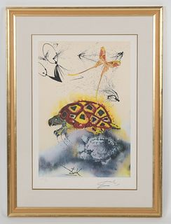 Salvador Dali, The Mock Turtle's Story, Lithograph