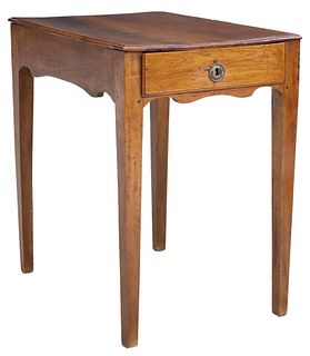 FRENCH PROVINCIAL WALNUT SIDE TABLE