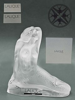 Rare Signed Lalique 'Sirene Theano' Crystal Figurine