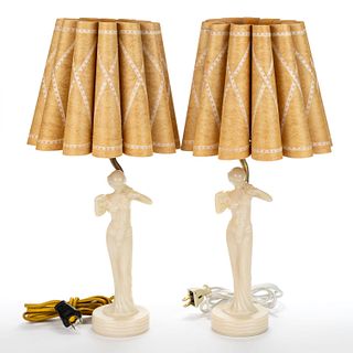 ALADDIN MODEL G-16 FIGURAL ELECTRIC TABLE LAMPS, LOT OF TWO