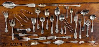 Miscellaneous sterling silver flatware, 89.4 ozt.