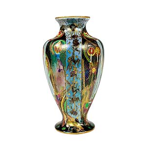 Wedgwood Black Fairyland Lustre Vase, Candlemas