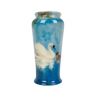 Royal Doulton Titanian Vase, Swan