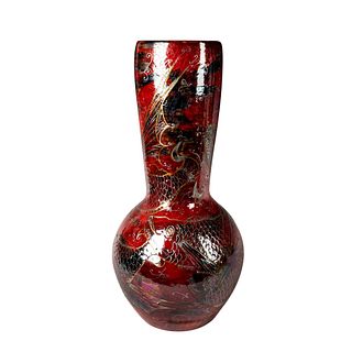 Lise B. Moorcroft Vase, Scarlet Flying Fish