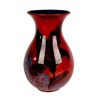 Royal Doulton Sung Flambe Veined Vase