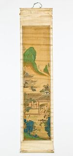 Antique Chinese Landscape Scroll Painting
