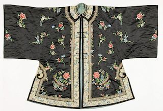 Antique Chinese Silk Embroidered Robe