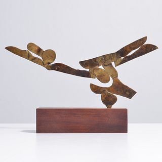 Sidney Gordin Bronze Abstract Sculpture