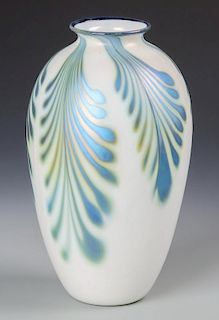 1974 Lotton Studio Art Glass Vase