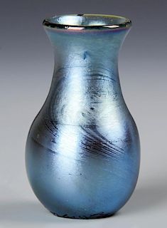 1978 Diminutive Charles Lotton Studio Art Glass Vase