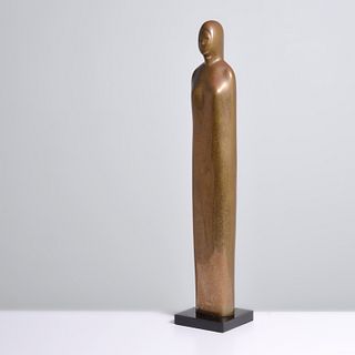 Larry Mohr Bronze Figural Sculpture, 32"H