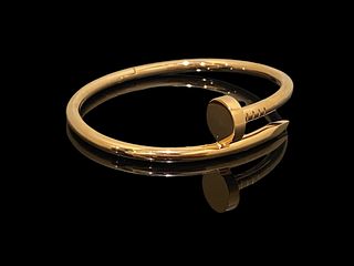 Cartier Juste Un Clou Bracelet 18K Rose Gold Size 16