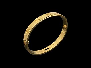 Cartier love bracelet 18k yellow gold Size 16