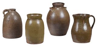 Four Pieces of Alabama Stoneware