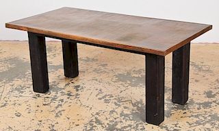 Rustic Artisan 6' Copper Clad Dining Table