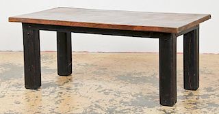 Rustic Artisan 6' Copper Clad Dining Table