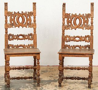 2 Antique Flemish Chairs