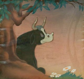 1938 Disney Ferdinand the Bull Animation Production Cel