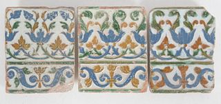 Three 16th Century Spanish Tiles