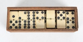 A Set of 19th Century Sailor Made Dominoes