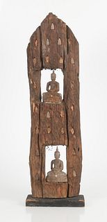 A Wooden South-East Asian Shrine