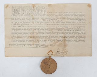 A 1792 Document, Gov. George Clinton, NY