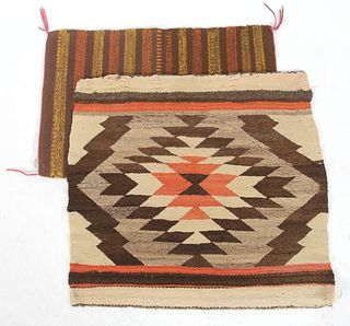 Two Navajo Wool Saddle Blankets