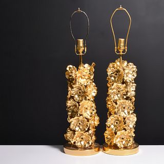 Pair of Bronze Table Lamps, Manner of Claude Victor Boeltz