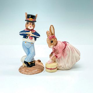 Royal Doulton Bunnykins Figurine, Hornpiper & Ballerina