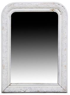 FRENCH LOUIS PHILIPPE PERIOD PAINTED WALL MIRROR